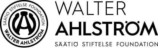 Walter Ahlströmin säätiö logo. Linkki vie säätiön kotisivulle